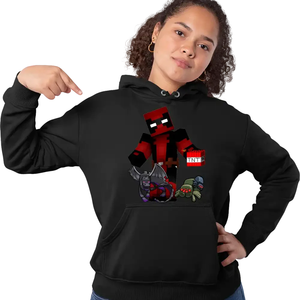 hanorac-minecraft-75w2T52 Hanorac Minecraft Deadpool Maynkraft Femei