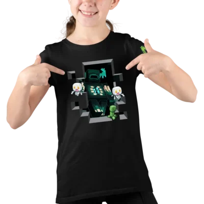 Tricou Minecraft Aternos Warden Fete