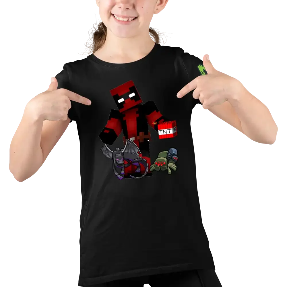 tricou-minecraft-19w2T52 Tricou Minecraft Deadpool Maynkraft Fete