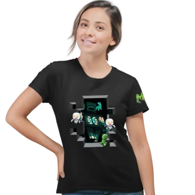 Tricou Minecraft Aternos Warden Femei