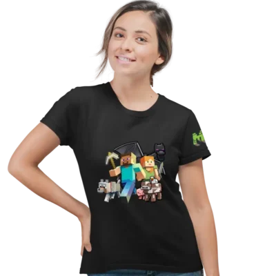 Tricou Minecraft Planet House Femei