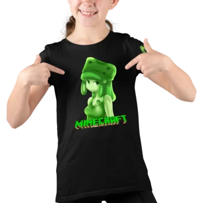 Tricou Minecraft Anime Slime Girl Fete