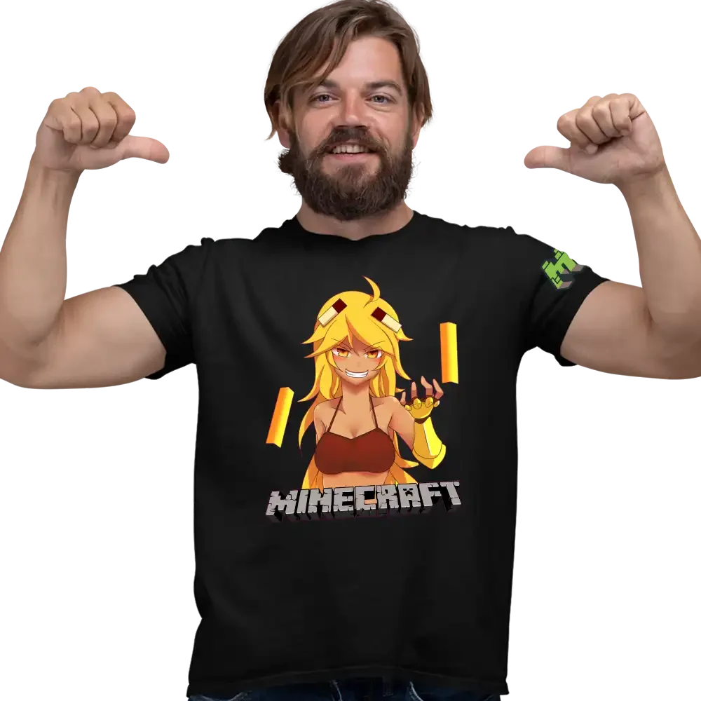 Tricou Minecraft Anime Blaze Barbati