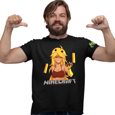 Tricou Minecraft Anime Blaze Barbati