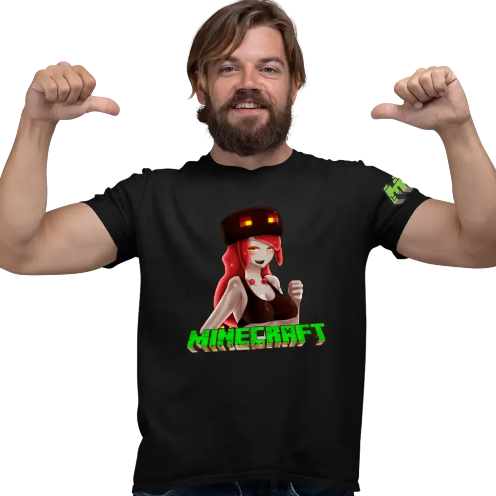 tricou-minecraft-anime-27w2T47 Tricou Minecraft Anime Magma Cube Barbati