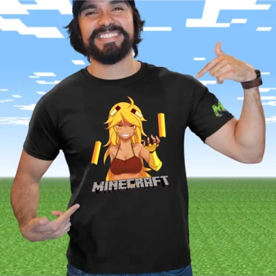 Tricou Minecraft Anime Barbati