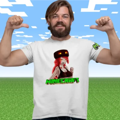 Tricou Minecraft Anime Barbati