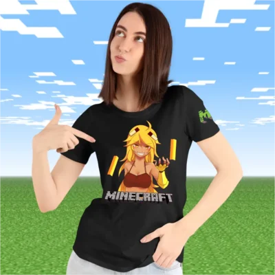 Tricou Minecraft Anime Femei