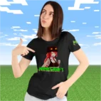 Tricou Minecraft Anime Femei