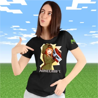 Tricou Minecraft Anime Femei