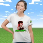 Tricou Minecraft Anime Femei