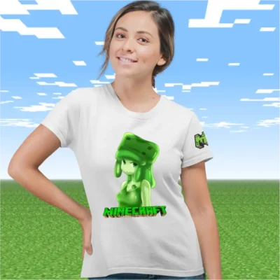 Tricou Minecraft Anime Femei