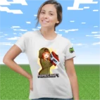 Tricou Minecraft Anime Femei