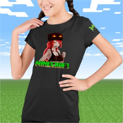 Tricou Minecraft Anime Fete