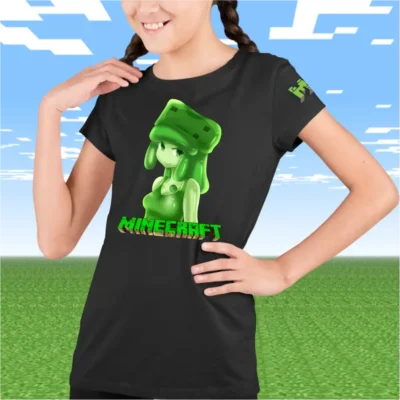 Tricou Minecraft Anime Fete