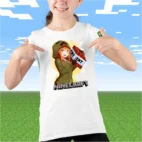 Tricou Minecraft Anime Fete