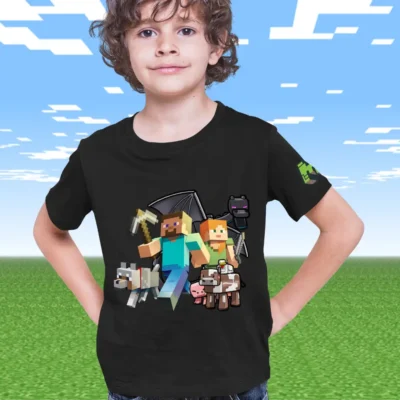 Tricou Minecraft Baieti