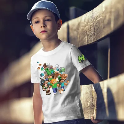 Tricou Minecraft Baieti