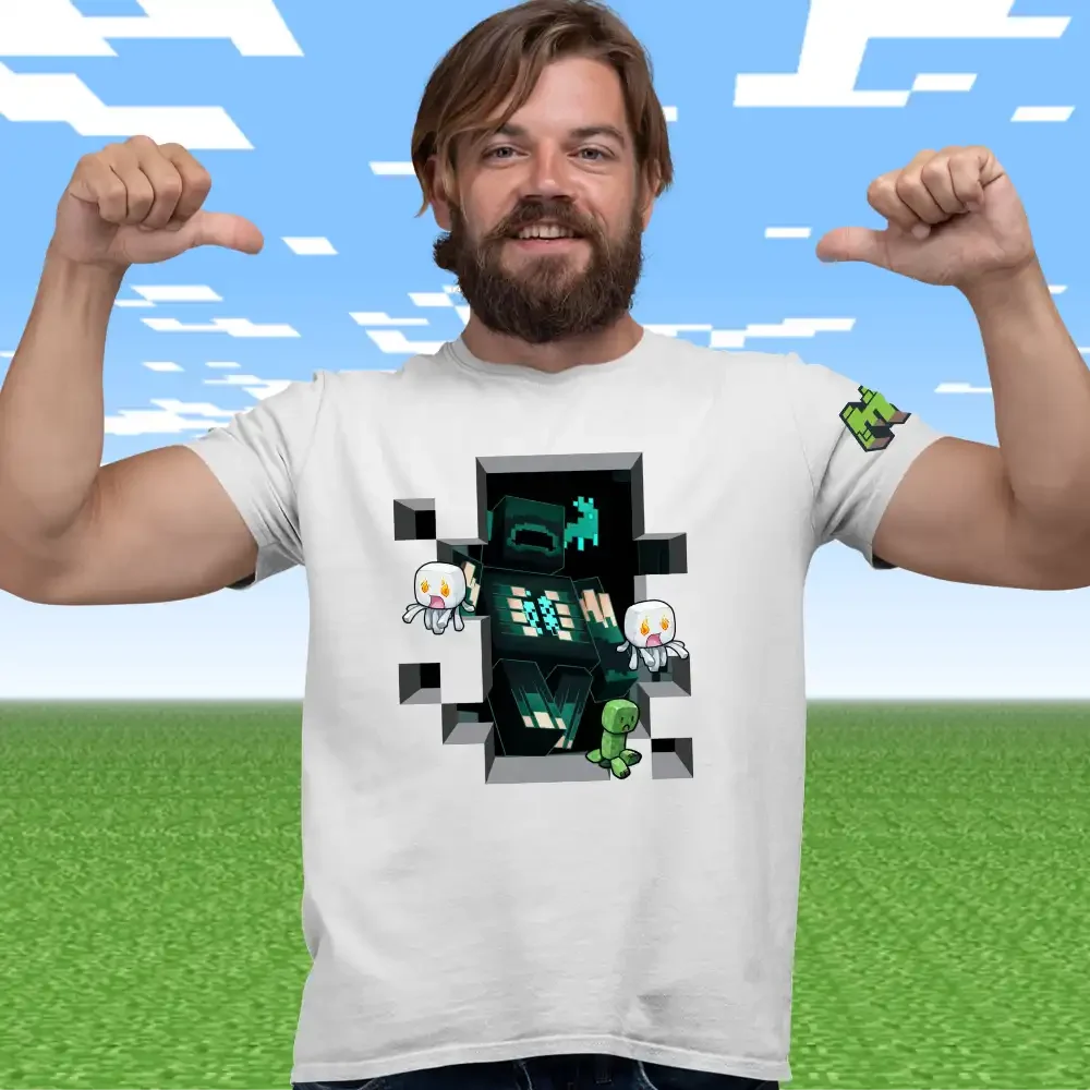 tricou-minecraft-barbati-32w2T51 Tricou Minecraft Barbati