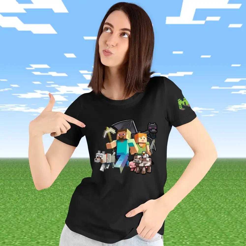 tricou-minecraft-femei-36w2T55 Tricou Minecraft Femei