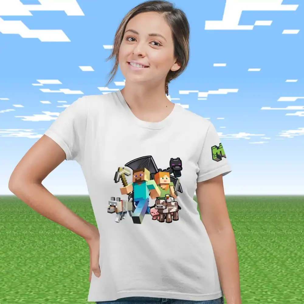 tricou-minecraft-femei-40w2T55 Tricou Minecraft Femei