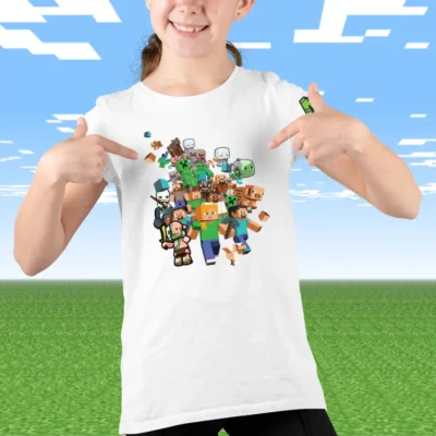 Tricou Minecraft Fete