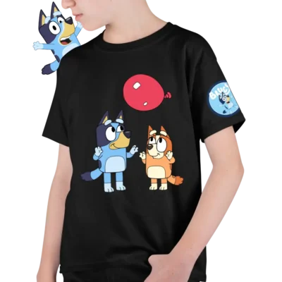 Tricou Bluey Bingo Baloon Baieti