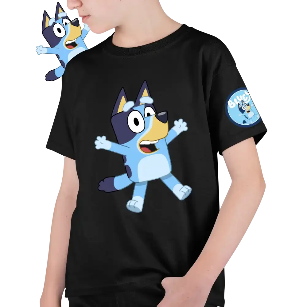 Tricou Bluey Happy Baieti