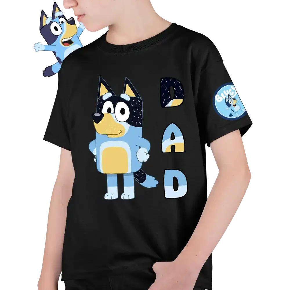 tricou-bluey-11w2T99 Tricou Bluey Dad Baieti