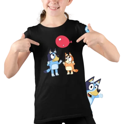 Tricou Bluey Bingo Baloon Fete