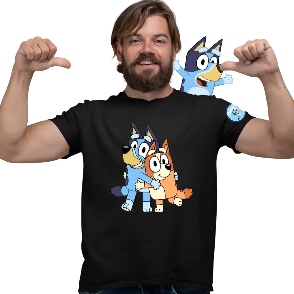 tricou-bluey-27w2T101 Tricou Bluey Bingo Hugging Barbati