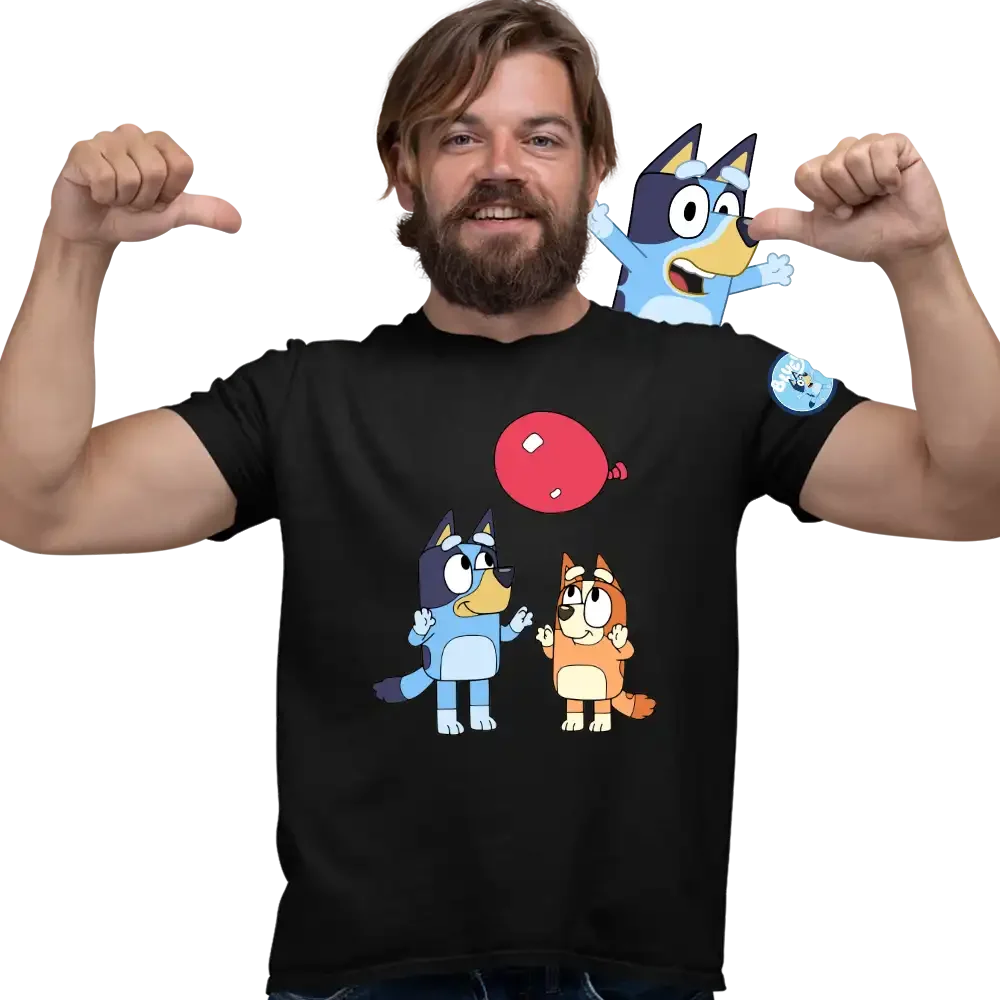 Tricou Bluey Bingo Baloon Barbati