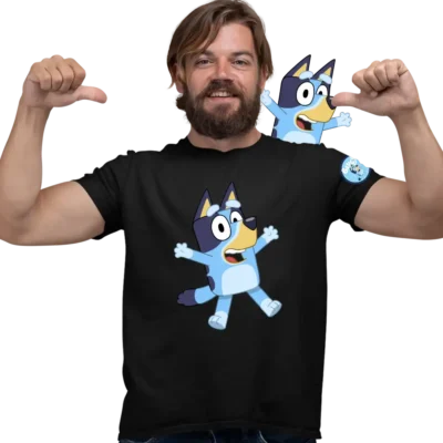 Tricou Bluey Happy Barbati