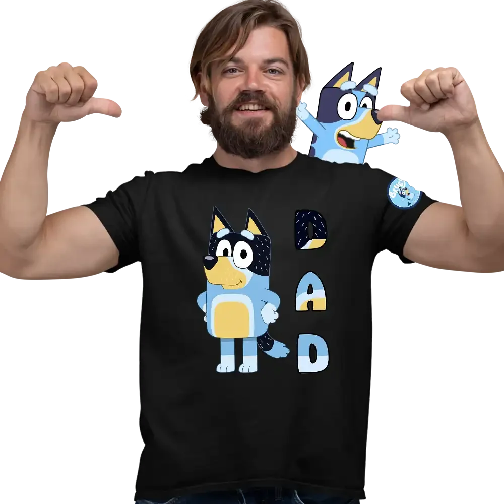 tricou-bluey-27w2T99 Tricou Bluey Dad Barbati