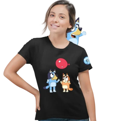 Tricou Bluey Bingo Baloon Femei