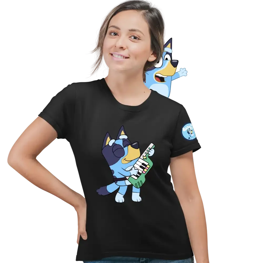 tricou-bluey-35w2T105 Tricou Bluey Keytar Femei