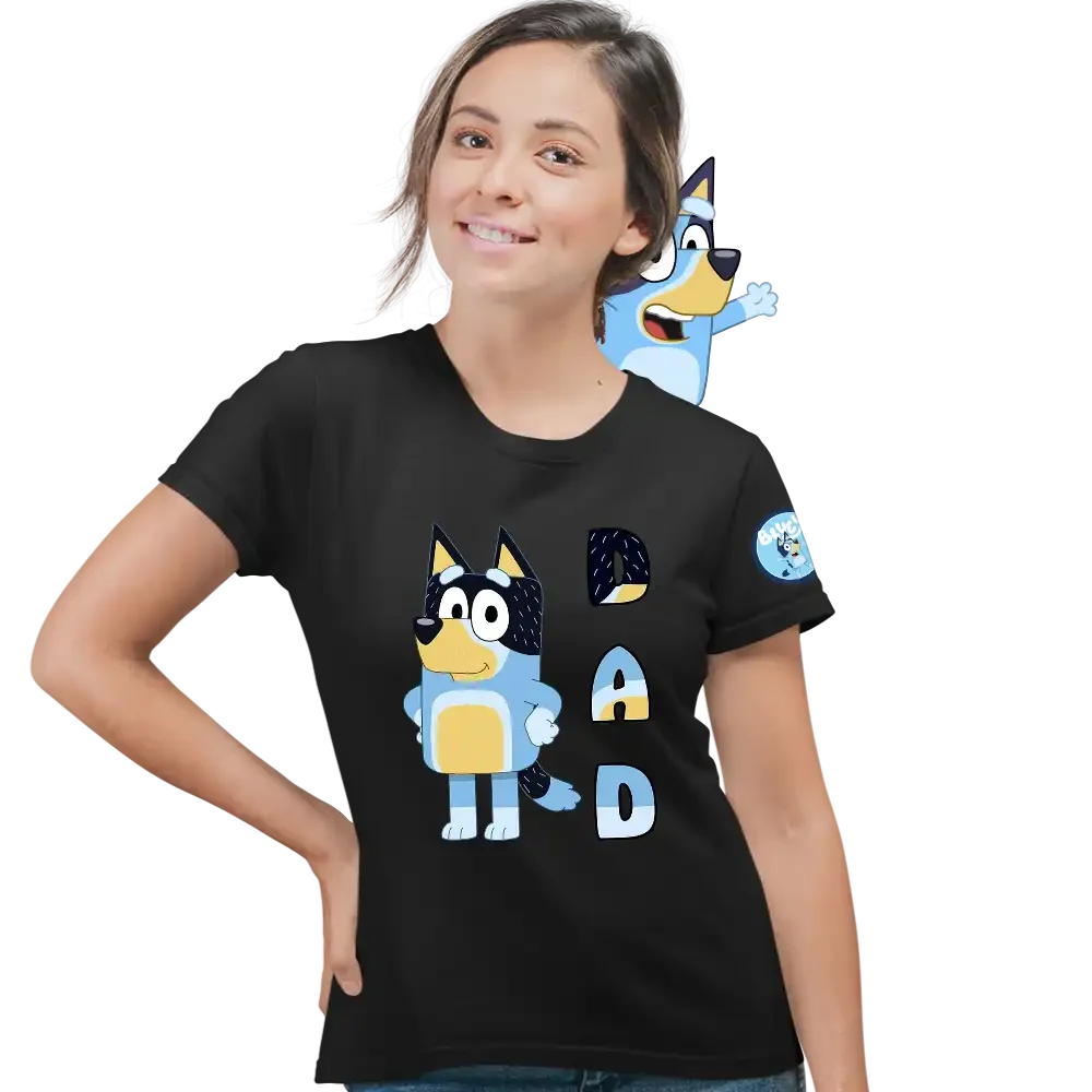 tricou-bluey-35w2T99 Tricou Bluey Dad Femei