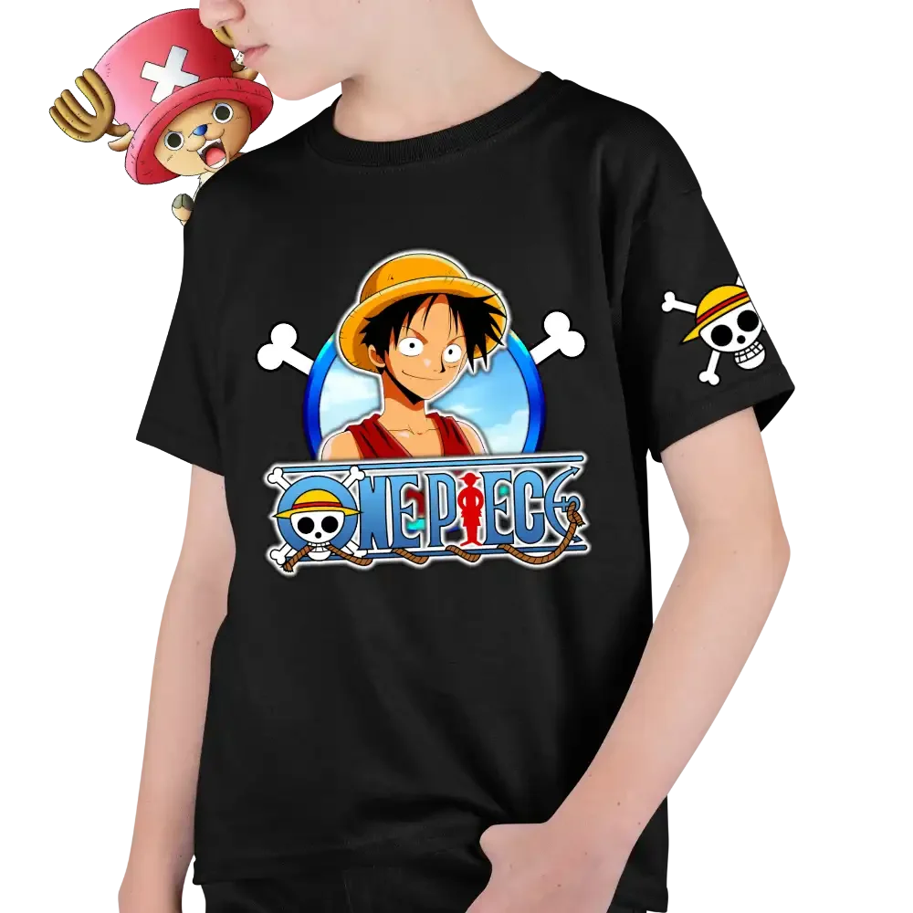 tricou-one-piece-11w2T79 Tricou One Piece Luffy Baieti