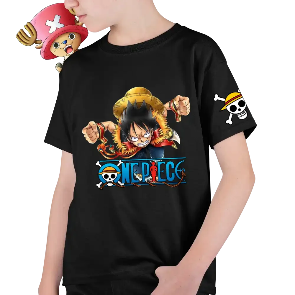 Tricou One Piece Luffy Attack Baieti