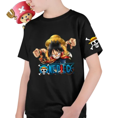 Tricou One Piece Luffy Attack Baieti