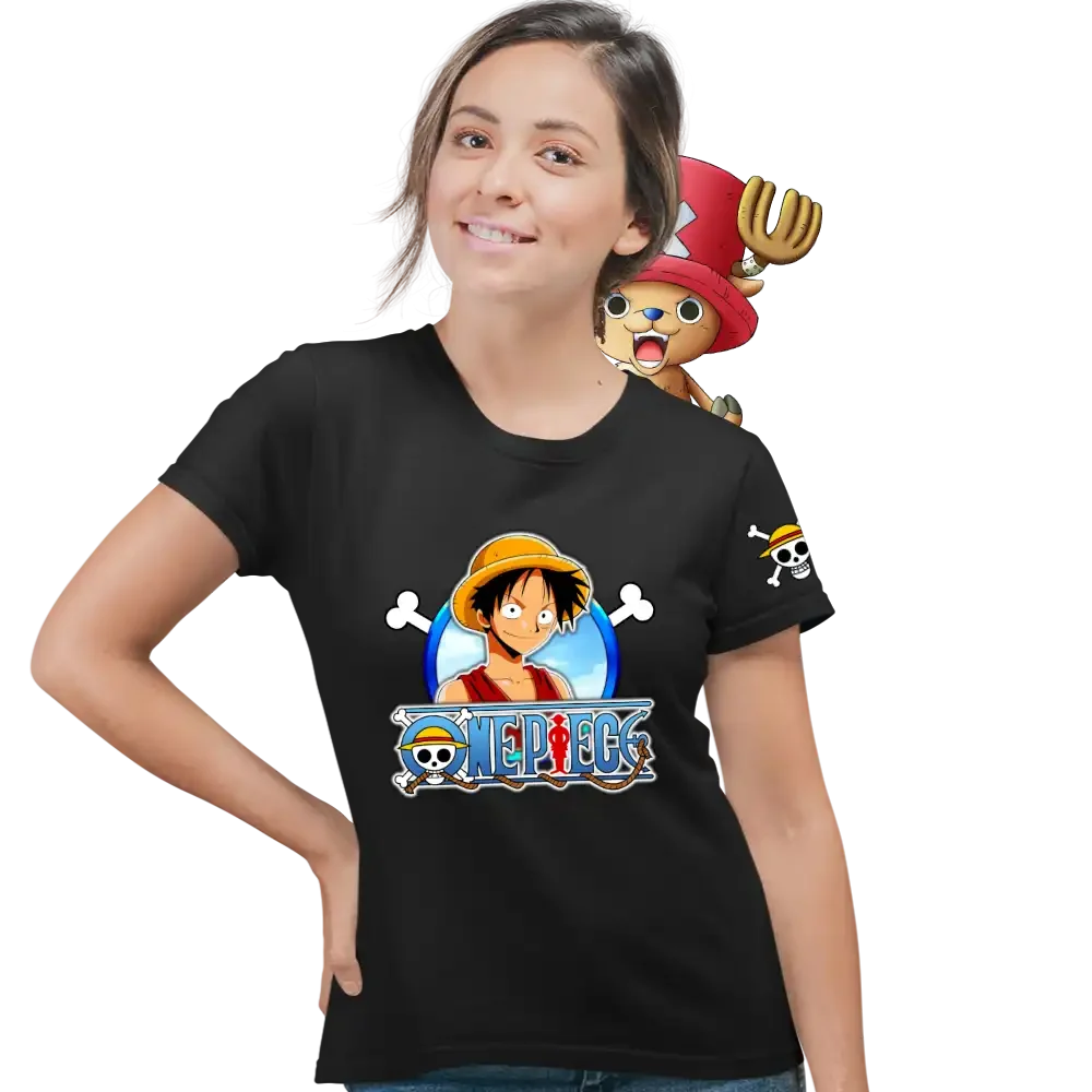 tricou-one-piece-35w2T79 Tricou One Piece Luffy Femei