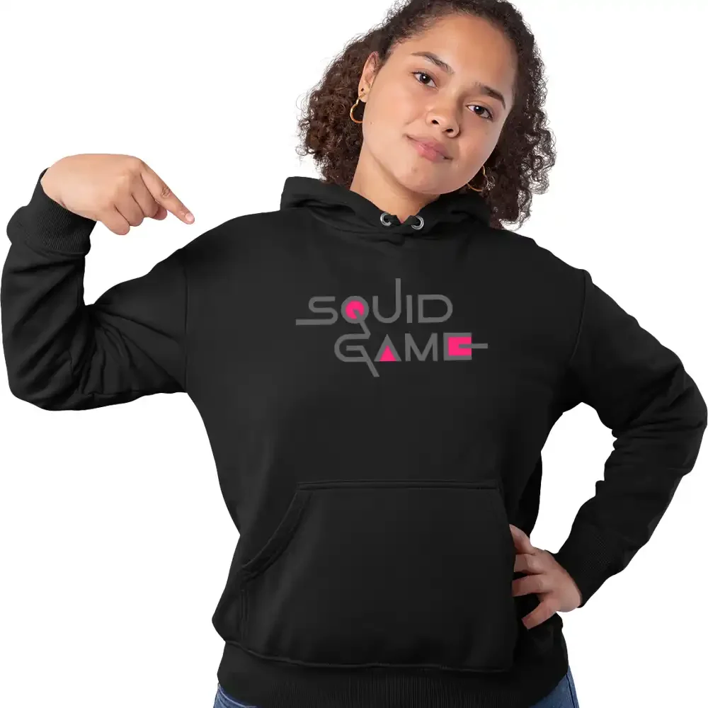 hanorac-squid-game-75w2T141 Hanorac Squid Game Logo Femei