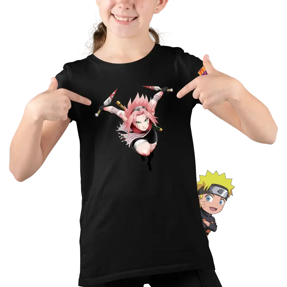 Tricou Naruto Sakura Haruno Fete