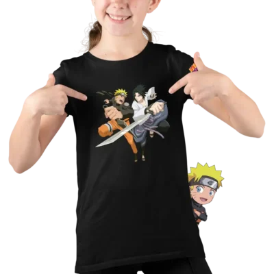 Tricou Naruto Sasuke Fight Fete