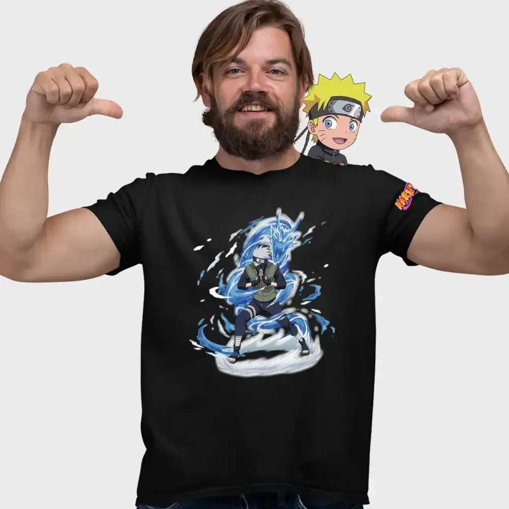 tricou-naruto-27w2T129 Tricou Naruto Kakashi Hatache Barbati