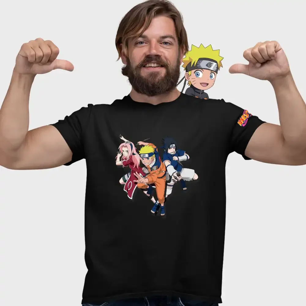 tricou-naruto-27w2T131 Tricou Naruto Sakura Sasuke Barbati