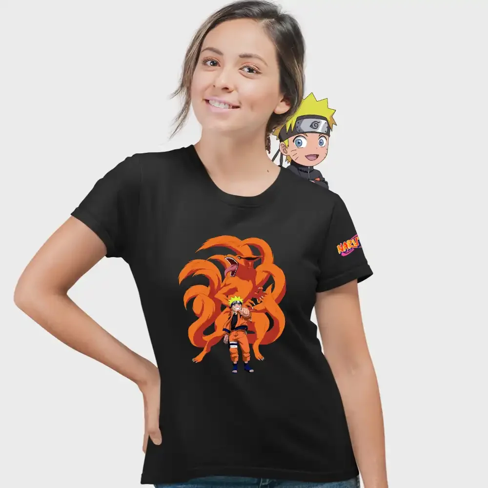 tricou-naruto-35w2T127 Tricou Naruto Red Fox Femei