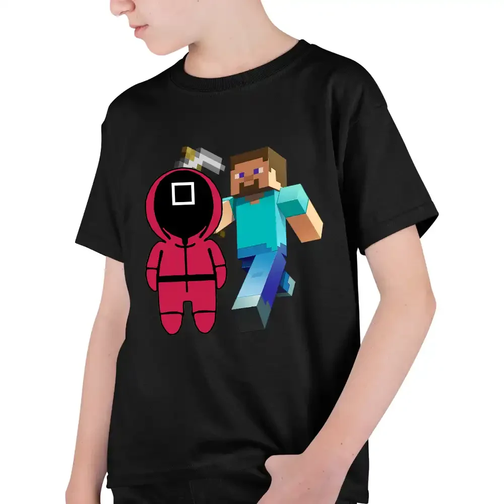 tricou-squid-game-11w2T145 Tricou Squid Game Minecraft Baieti
