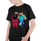 Tricou Squid Game Minecraft Baieti