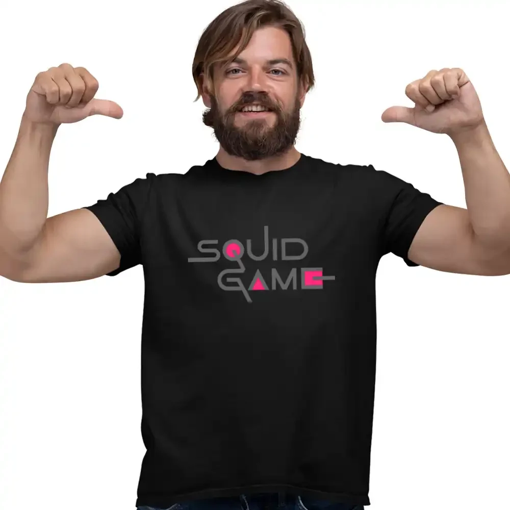 tricou-squid-game-27w2T141 Tricou Squid Game Logo Barbati